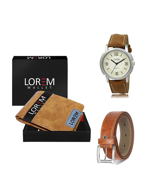 belt, wallet & watch gift combo - 19356601 - Very Small Image - 1