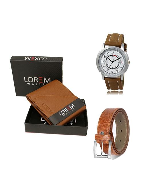belt, wallet & watch gift combo - 19356637 - Very Small Image - 1