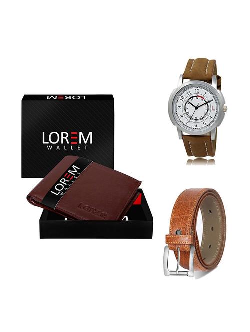 belt, wallet & watch gift combo - 19356649 - Very Small Image - 1