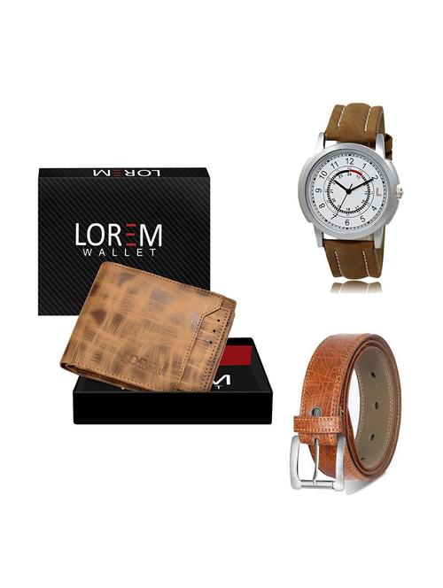 belt, wallet & watch gift combo - 19356656 - Very Small Image - 1