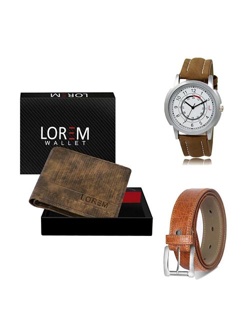 belt, wallet & watch gift combo - 19356663 - Very Small Image - 1