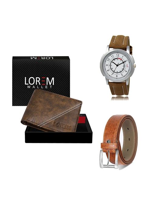 belt, wallet & watch gift combo - 19356667 - Very Small Image - 1