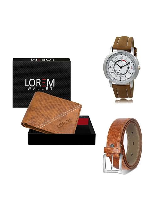 belt, wallet & watch gift combo - 19356668 - Very Small Image - 1