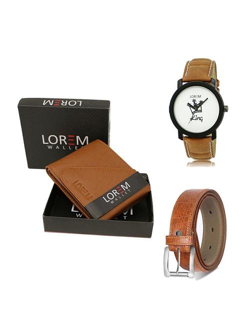 belt, wallet & watch gift combo - 19356682 - Very Small Image - 1