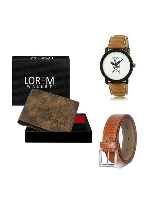 belt, wallet & watch gift combo - 19356708 - Very Small Image - 1