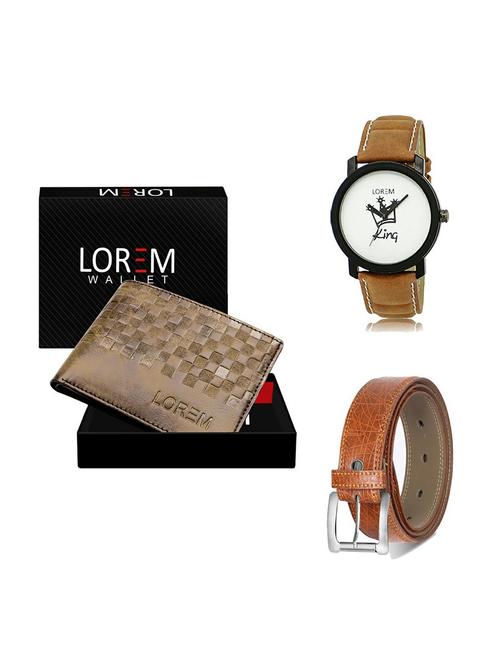 belt, wallet & watch gift combo - 19356716 - Very Small Image - 1