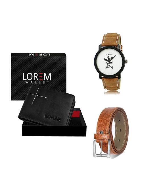 belt, wallet & watch gift combo - 19356720 - Very Small Image - 1