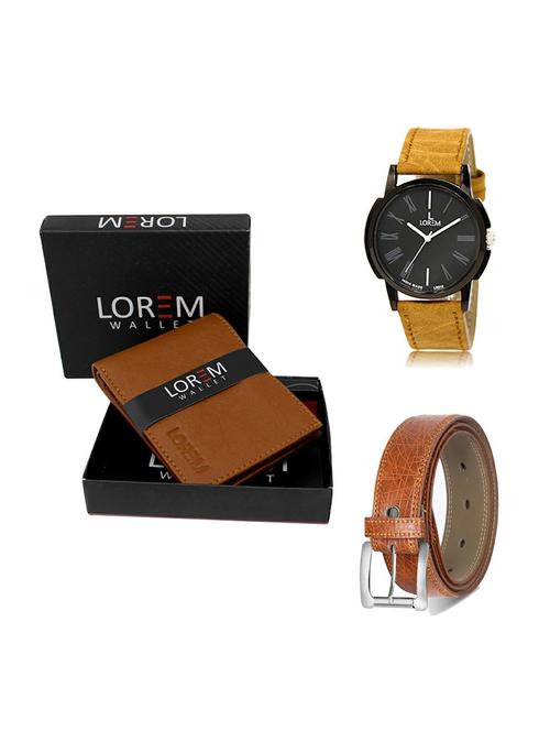 belt, wallet & watch gift combo - 19356728 - Very Small Image - 1