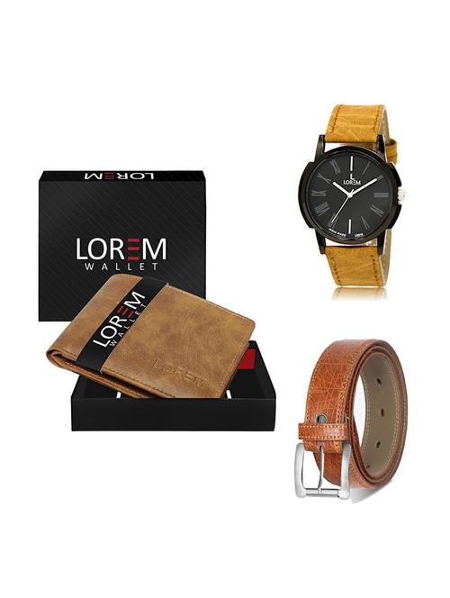 belt, wallet & watch gift combo - 19356738 - Very Small Image - 1