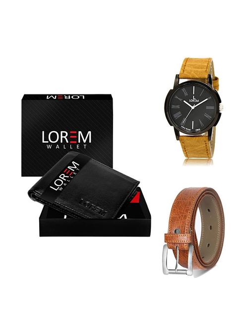 belt, wallet & watch gift combo - 19356740 - Very Small Image - 1