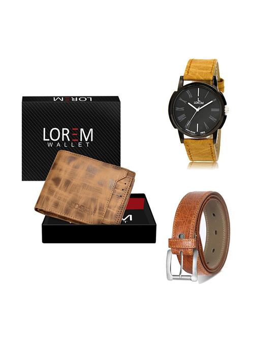belt, wallet & watch gift combo - 19356746 - Very Small Image - 1