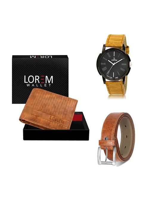 belt, wallet & watch gift combo - 19356754 - Very Small Image - 1