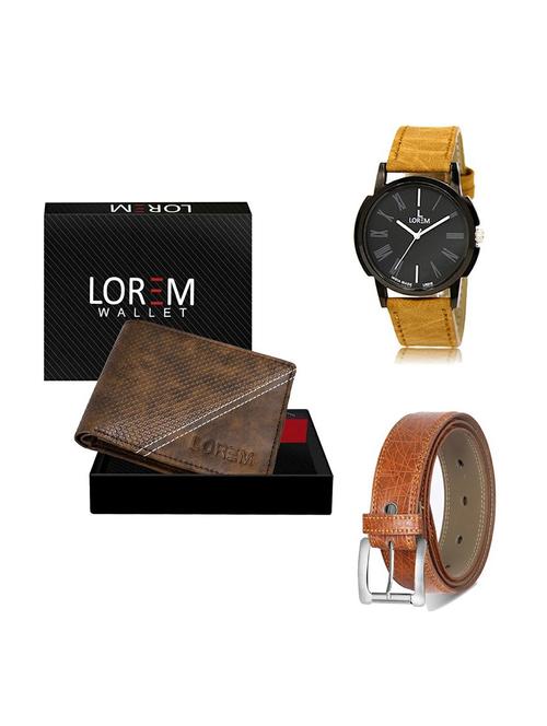 belt, wallet & watch gift combo - 19356757 - Very Small Image - 1
