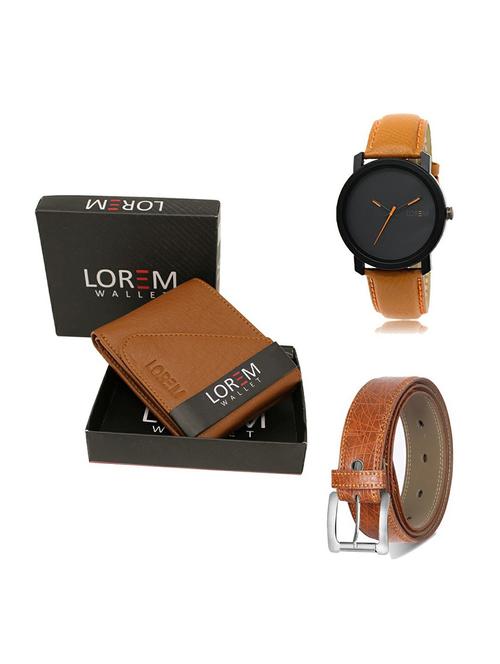 belt, wallet & watch gift combo - 19356772 - Very Small Image - 1