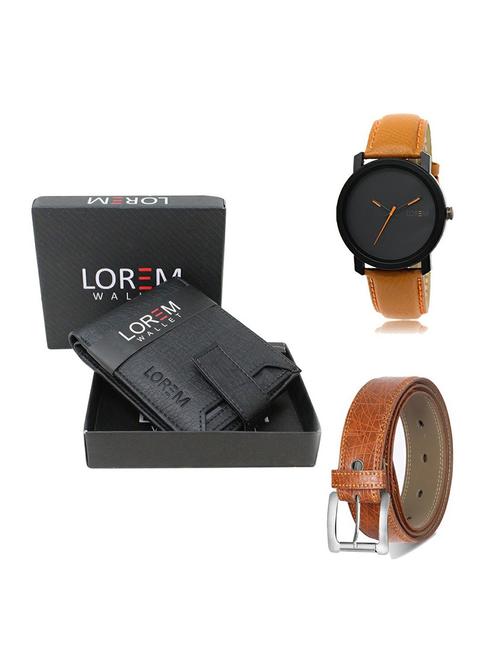 belt, wallet & watch gift combo - 19356778 - Very Small Image - 1
