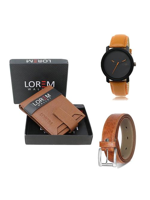 belt, wallet & watch gift combo - 19356780 - Very Small Image - 1