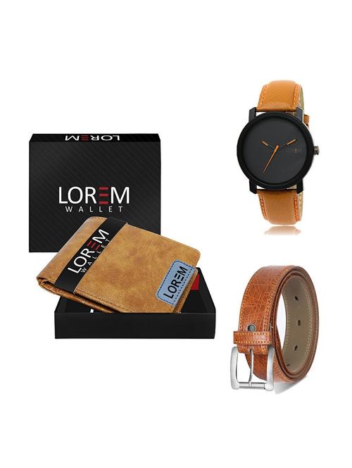 belt, wallet & watch gift combo - 19356781 - Very Small Image - 1