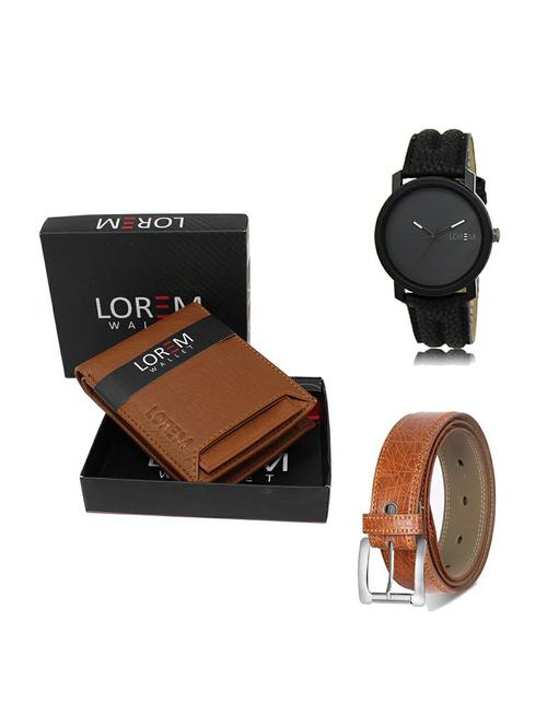 belt, wallet & watch gift combo - 19356819 - Very Small Image - 1