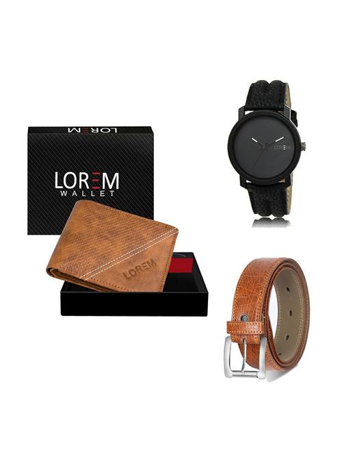 belt, wallet & watch gift combo - 19356848 - Very Small Image - 1