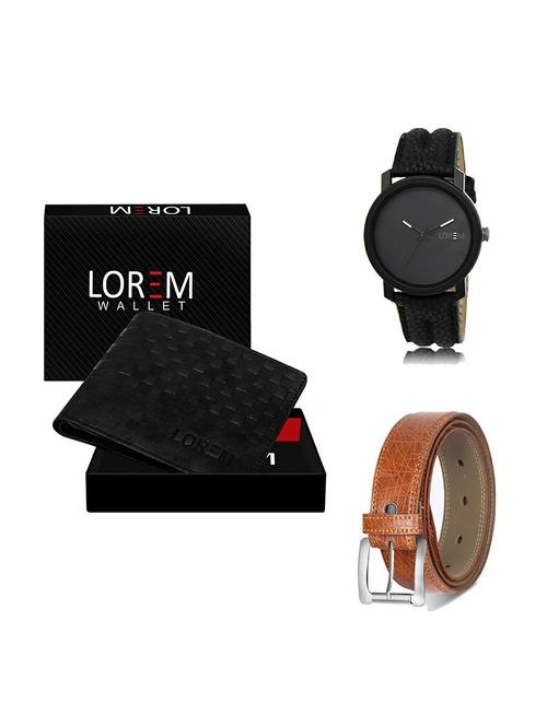 belt, wallet & watch gift combo - 19356854 - Very Small Image - 1