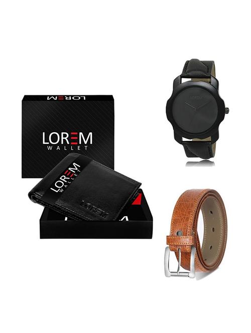 belt, wallet & watch gift combo - 19356875 - Very Small Image - 1