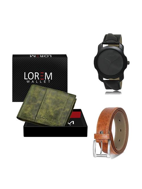 belt, wallet & watch gift combo - 19356878 - Very Small Image - 1