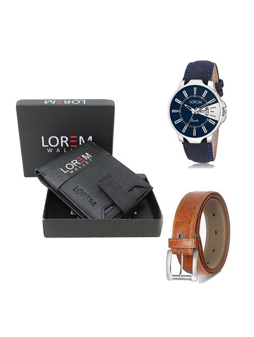 belt, wallet & watch gift combo - 19356913 - Very Small Image - 1