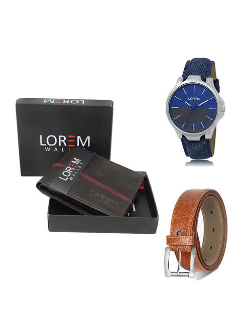 belt, wallet & watch gift combo - 19356957 - Very Small Image - 1
