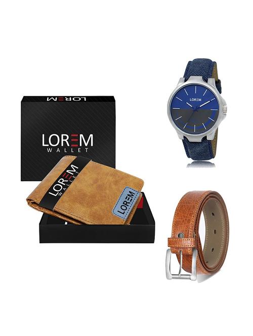 belt, wallet & watch gift combo - 19356961 - Very Small Image - 1