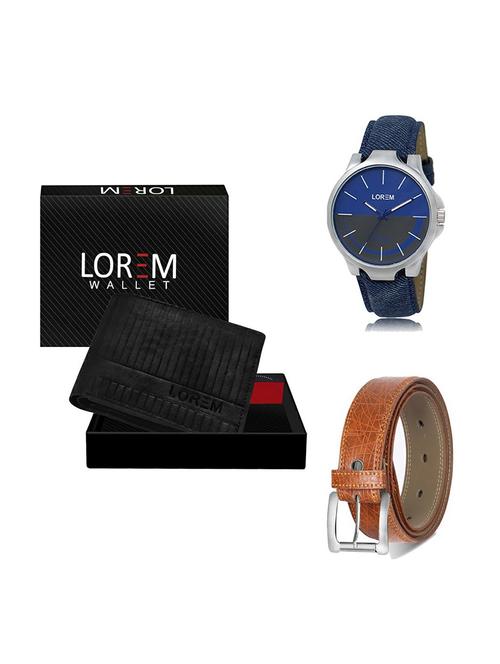 belt, wallet & watch gift combo - 19356981 - Very Small Image - 1