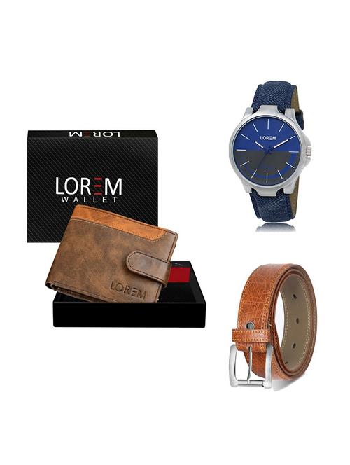 belt, wallet & watch gift combo - 19356994 - Very Small Image - 1