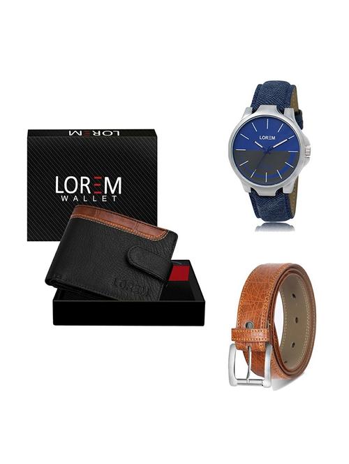 belt, wallet & watch gift combo - 19356995 - Very Small Image - 1