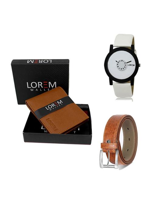 belt, wallet & watch gift combo - 19357043 - Very Small Image - 1