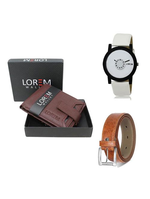 belt, wallet & watch gift combo - 19357049 - Very Small Image - 1