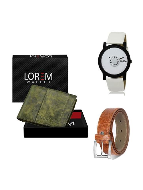 belt, wallet & watch gift combo - 19357058 - Very Small Image - 1