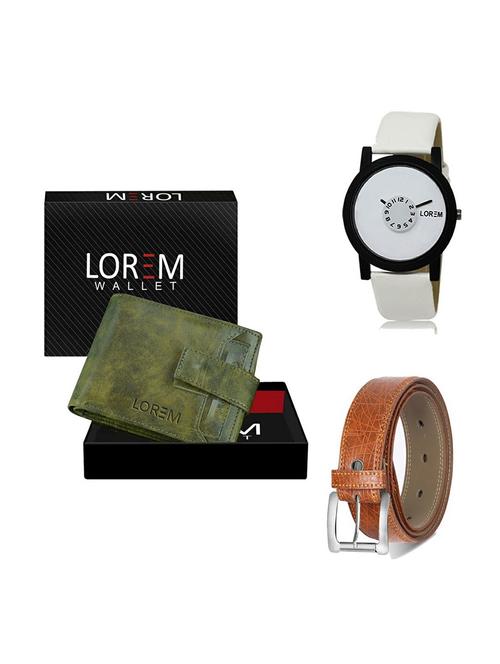 belt, wallet & watch gift combo - 19357062 - Very Small Image - 1