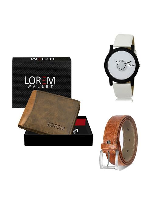 belt, wallet & watch gift combo - 19357066 - Very Small Image - 1