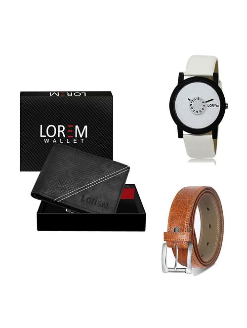 belt, wallet & watch gift combo - 19357075 - Very Small Image - 1