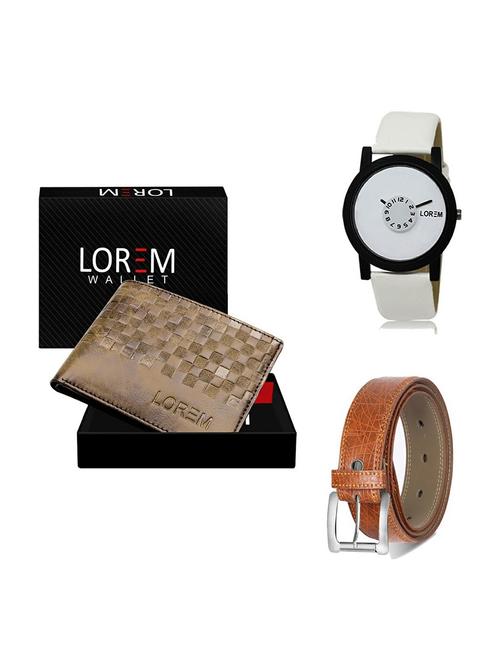 belt, wallet & watch gift combo - 19357076 - Very Small Image - 1