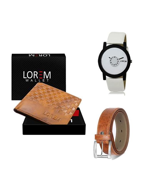belt, wallet & watch gift combo - 19357077 - Very Small Image - 1