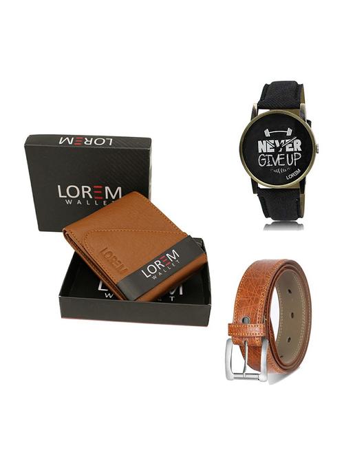 belt, wallet & watch gift combo - 19357087 - Very Small Image - 1