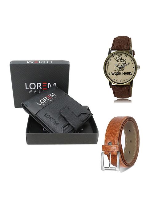 belt, wallet & watch gift combo - 19357183 - Very Small Image - 1