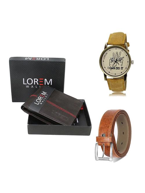 belt, wallet & watch gift combo - 19357227 - Very Small Image - 1