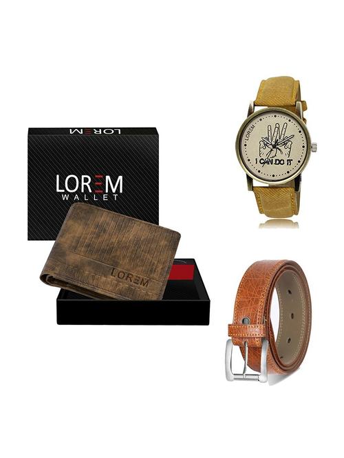 belt, wallet & watch gift combo - 19357248 - Very Small Image - 1