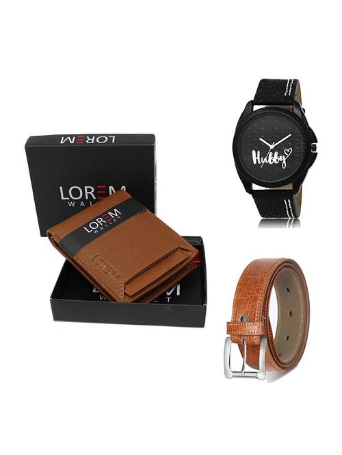 belt, wallet & watch gift combo - 19357269 - Very Small Image - 1