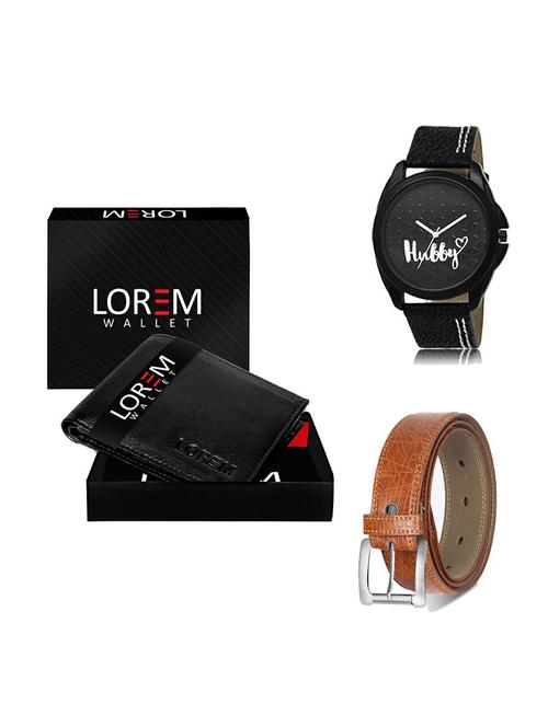 belt, wallet & watch gift combo - 19357280 - Very Small Image - 1