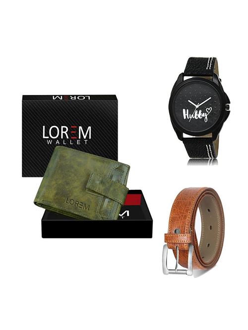 belt, wallet & watch gift combo - 19357287 - Very Small Image - 1