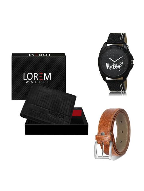belt, wallet & watch gift combo - 19357296 - Very Small Image - 1