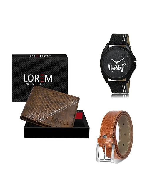 belt, wallet & watch gift combo - 19357297 - Very Small Image - 1