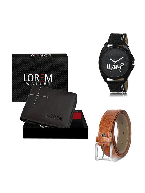 belt, wallet & watch gift combo - 19357306 - Very Small Image - 1